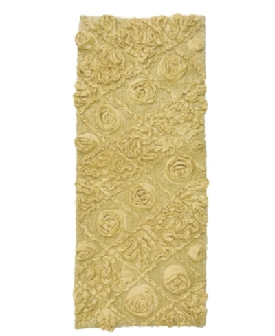 Home Weavers Modesto Bath Rug, 21" X 54" In Yellow