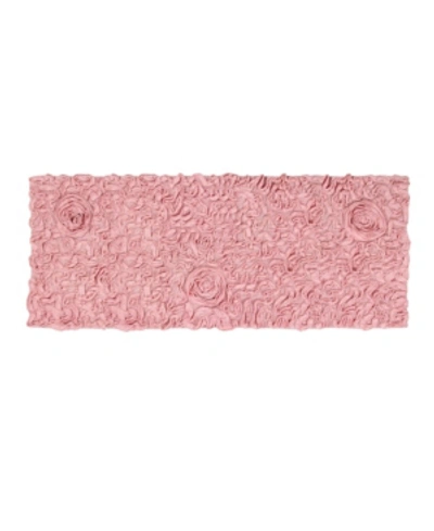 Home Weavers Bell Flower Runner Bath Rug, 21" X 54" In Pink
