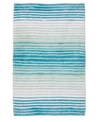 Home Weavers Gradiation Bath Rug Bedding In Turquoise