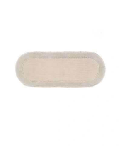 Home Weavers Double Ruffle Bath Rug, 21" X 54" In Natural