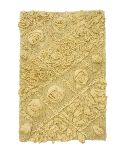 Home Weavers Modesto Bath Rug, 24" X 40" In Yellow