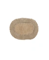Home Weavers Double Ruffle Bath Rug, 17" X 24" In Linen