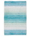 Home Weavers Gradiation Bath Rug Bedding In Turquoise