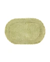 Home Weavers Double Ruffle Bath Rug Bedding In Sage