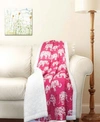 LUSH DECOR ELEPHANT PRINT SHERPA THROW BLANKET