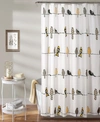 Lush Decor Rowley Birds Shower Curtain, 72" X 72" In Yellow