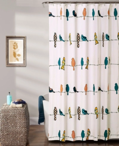 Lush Decor Rowley Birds 72" X 72" Shower Curtain In Multi