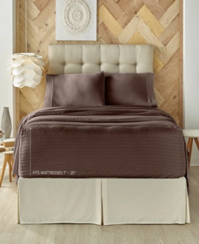 J QUEEN NEW YORK ROYAL FIT 300 THREAD COUNT 100% COTTON 3-PC. SHEET SET, TWIN