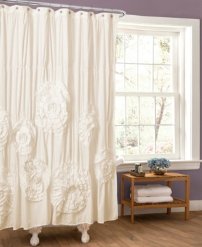Lush Decor Serena 72" X 72" Shower Curtain In Ivory