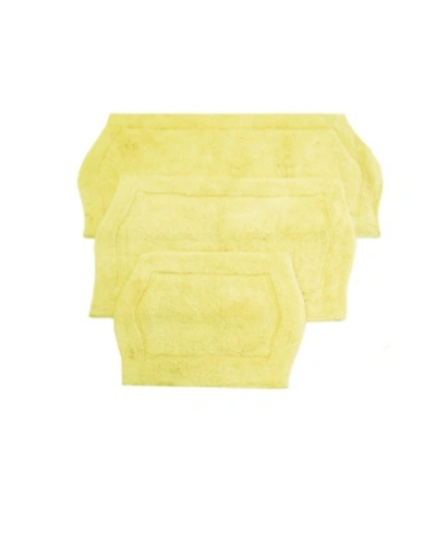 Home Weavers Waterford 3 Piece Bath Rug Set Bedding In Yellow