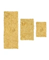 Home Weavers Bellflower Bath Rug 3 Pc Bedding In Yellow