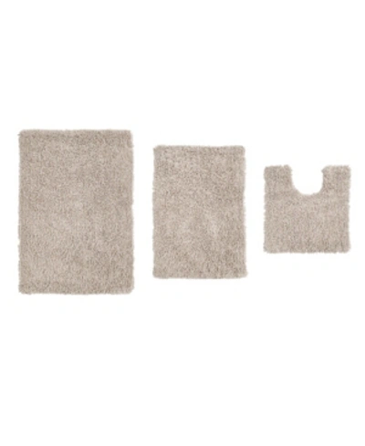 Home Weavers Fantasia Bath Rug 3 Pc Bedding In Natural