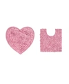 Home Weavers Bellflower Bath Rug 2 Pc Bedding In Pink