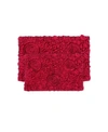 Home Weavers Bellflower Bath Rug 2 Pc Set Bedding In Red
