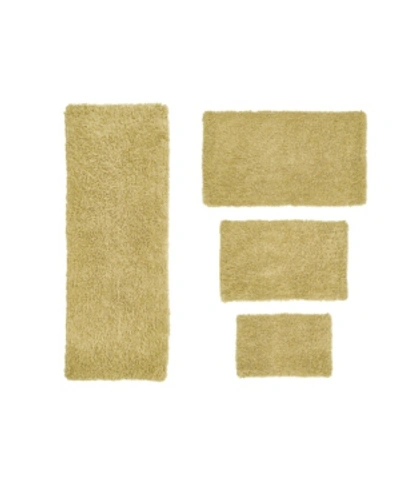 Home Weavers Fantasia Bath Rug 4 Pc Bedding In Yellow