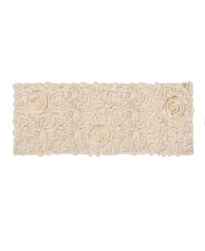 Home Weavers Bell Flower Runner Bath Rug, 21" X 54" In Natural