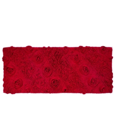 Home Weavers Modesto Bath Rug, 21" X 54" In Red