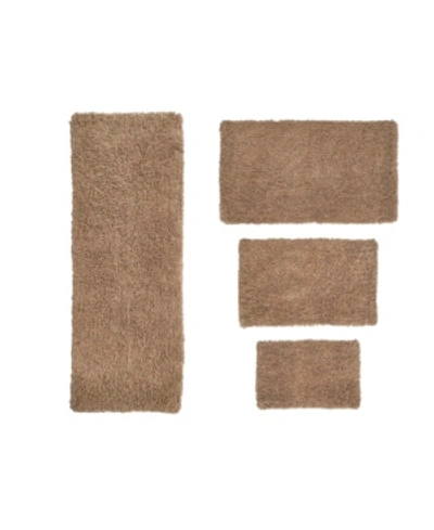 Home Weavers Fantasia Bath Rug 4 Pc Bedding In Linen