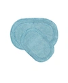 Home Weavers Double Ruffle Bath Set Bedding In Blue