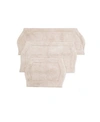 Home Weavers Waterford 3 Piece Bath Rug Set Bedding In Natural