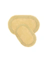 Home Weavers Double Ruffle Bath Set Bedding In Butter