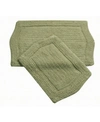 Home Weavers Waterford 2 Piece Bath Rug Set Bedding In Green