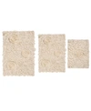 HOME WEAVERS BELL FLOWER 3-PC. BATH RUG SET