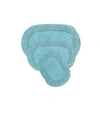 Home Weavers Double Ruffle Bath Set Bedding In Blue