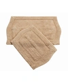 Home Weavers Waterford 2 Piece Bath Rug Set Bedding In Linen