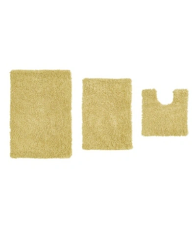 Home Weavers Fantasia 3-pc. Bath Rug Set In Yellow