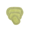 Home Weavers Double Ruffle Bath Set Bedding In Sage