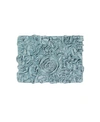 Home Weavers Bell Flower Bath Rug, 17" X 24" In Blue
