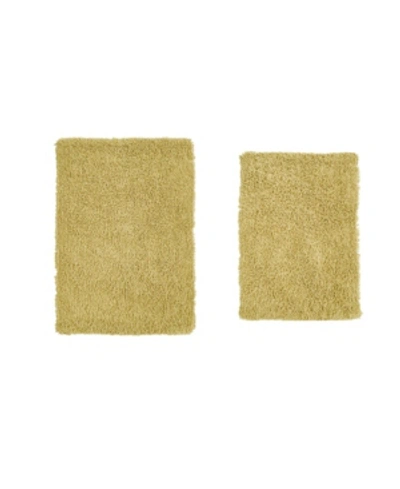 Home Weavers Fantasia Bath Rug 2 Pc Bedding In Yellow