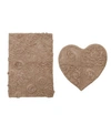 Home Weavers Modesto 2 Pc Bath Rug Bedding In Linen