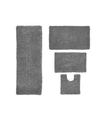 Home Weavers Fantasia Bath Rug 4 Pc Bedding In Grey
