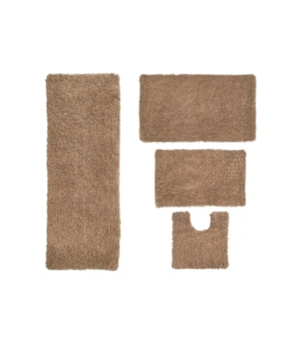 Home Weavers Fantasia Bath Rug 4 Pc Bedding In Linen