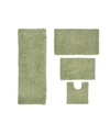 Home Weavers Fantasia Bath Rug 4 Pc Bedding In Sage