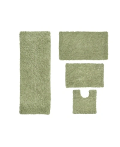 Home Weavers Fantasia Bath Rug 4 Pc Bedding In Sage