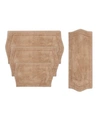 Home Weavers Waterford 4 Piece Bath Rug Set Bedding In Linen