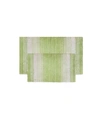 Home Weavers Gradiation Bath Rug 2 Pc Set Bedding In Sage