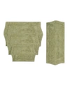 Home Weavers Waterford 4 Piece Bath Rug Set In Sage