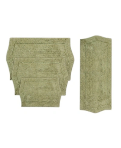 Home Weavers Waterford 4 Piece Bath Rug Set Bedding In Sage