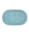 Home Weavers Double Ruffle Bath Rug Bedding In Blue