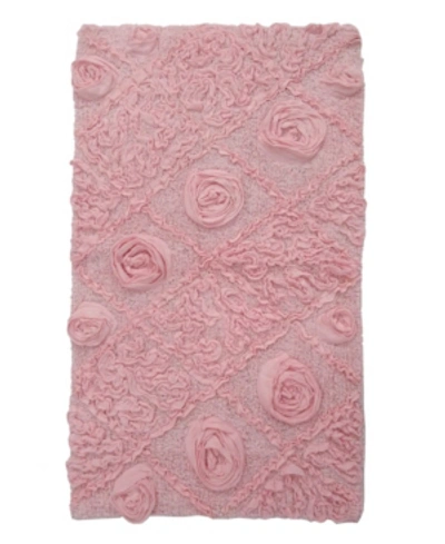 Home Weavers Modesto Bath Rug, 24" X 40" In Pink