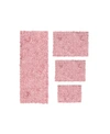 Home Weavers Bellflower Bath Rug 4 Pc Bedding In Pink