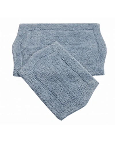 Home Weavers Waterford 2 Piece Bath Rug Set Bedding In Blue