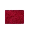 Home Weavers Bell Flower Bath Rug, 17" X 24" In Red