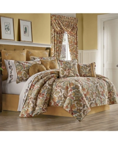 J Queen New York Five Queens Court August California King 4 Piece Comforter Set Bedding In Multi