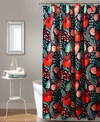 LUSH DECOR POPPY GARDEN SHOWER CURTAIN, 72" X 72"