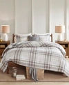 MADISON PARK SHEFFIELD KING/CALIFORNIA KING 4-PC. COTTON PRINTED REVERSIBLE COMFORTER SET BEDDING